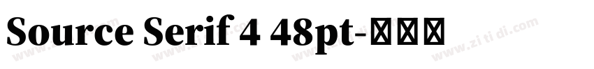 Source Serif 4 48pt字体转换